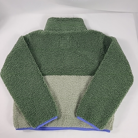 NWT Billabong Horizon Mock Neck Half Zip Sweatshirt Fleece Green Pullover Sz L - Picture 6 of 8